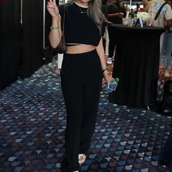 Zara Cropped Knit Top - Picture 3 of 3